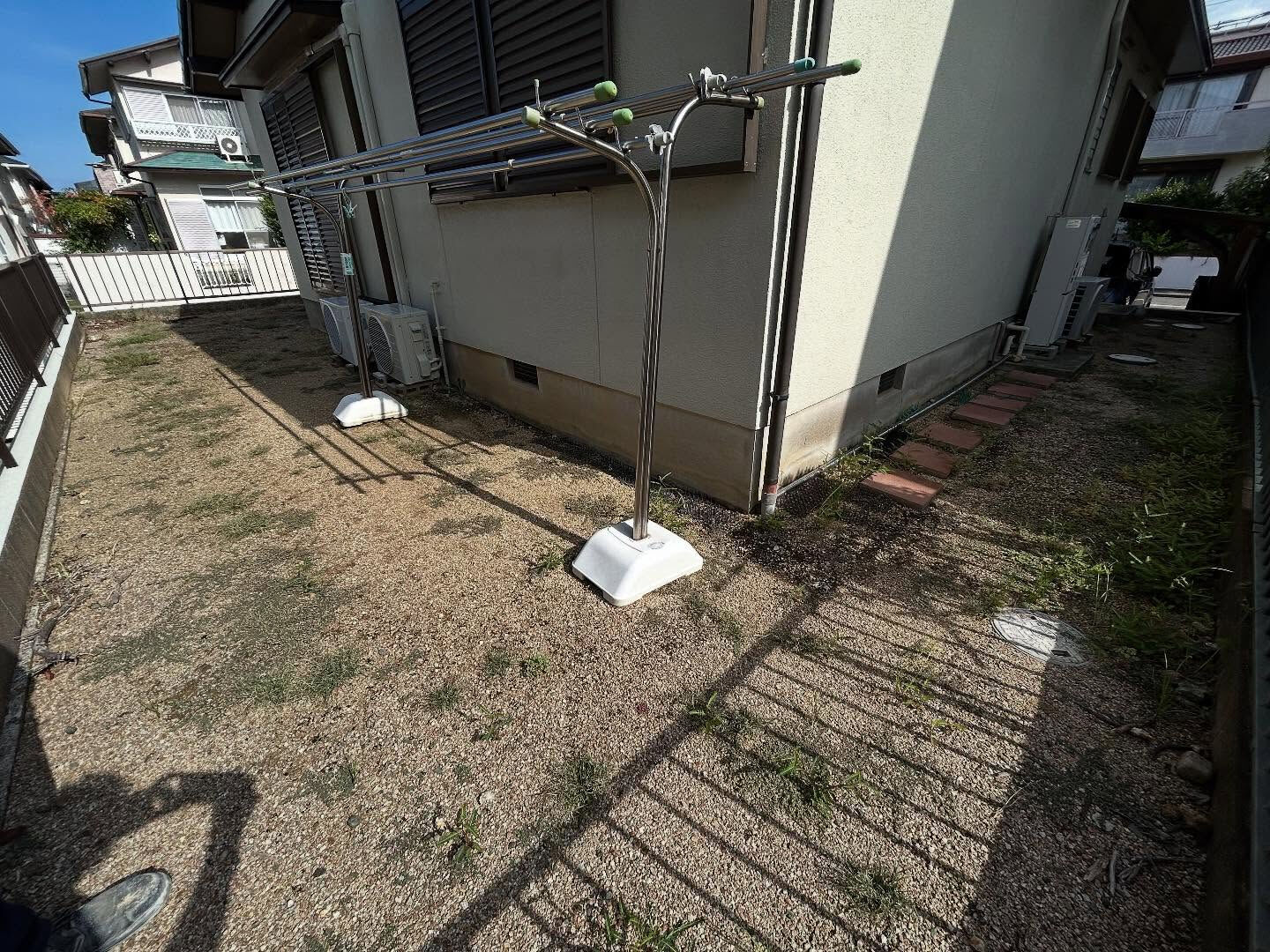 🌿【熊取町・防草シート＆砂利敷き工事】🌿