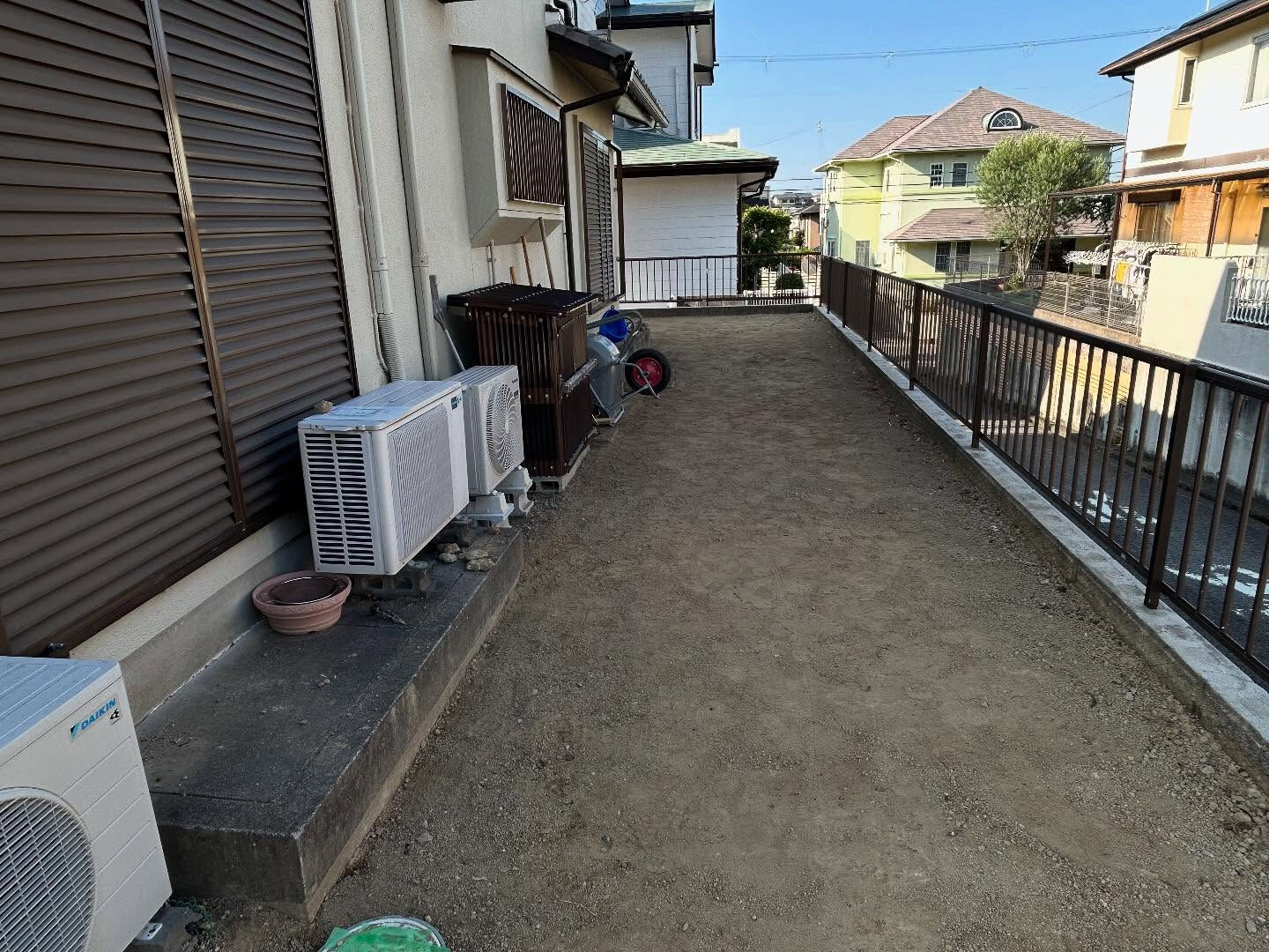 🌿【熊取町・防草シート＆砂利敷き工事】🌿