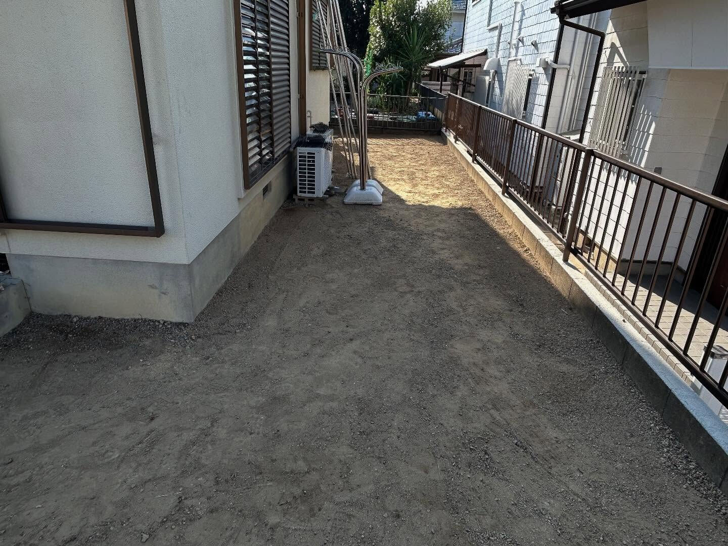 🌿【熊取町・防草シート＆砂利敷き工事】🌿